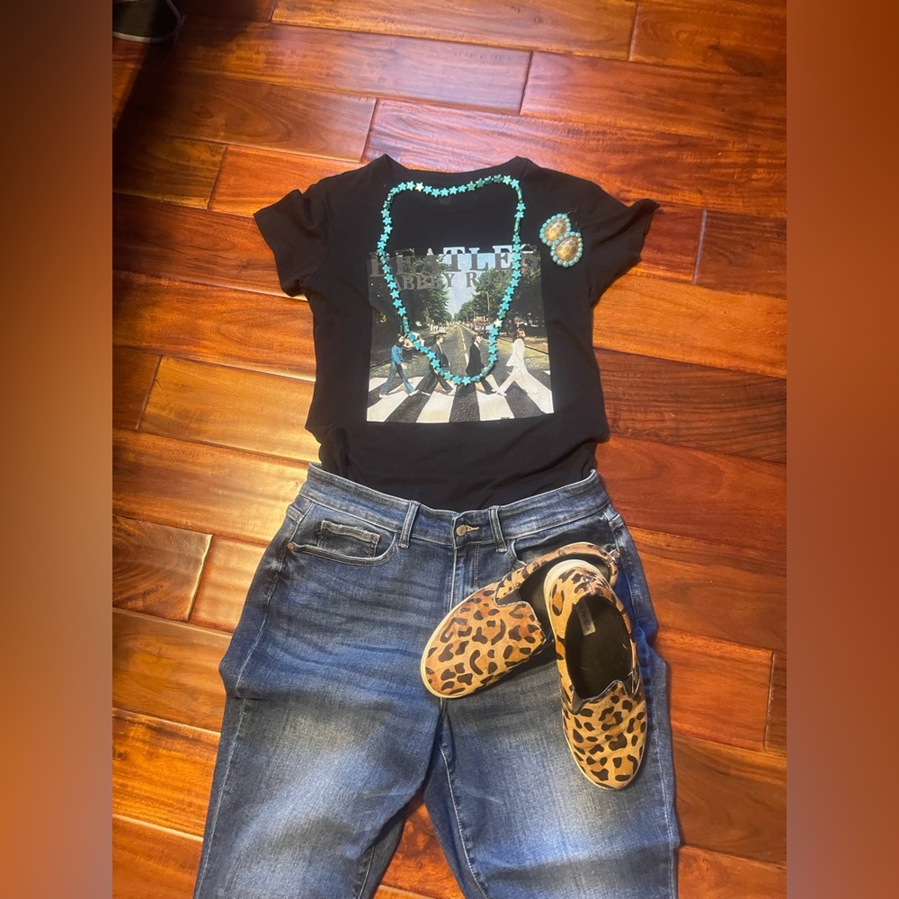 Black Beatles Abbey Road T-Shirt